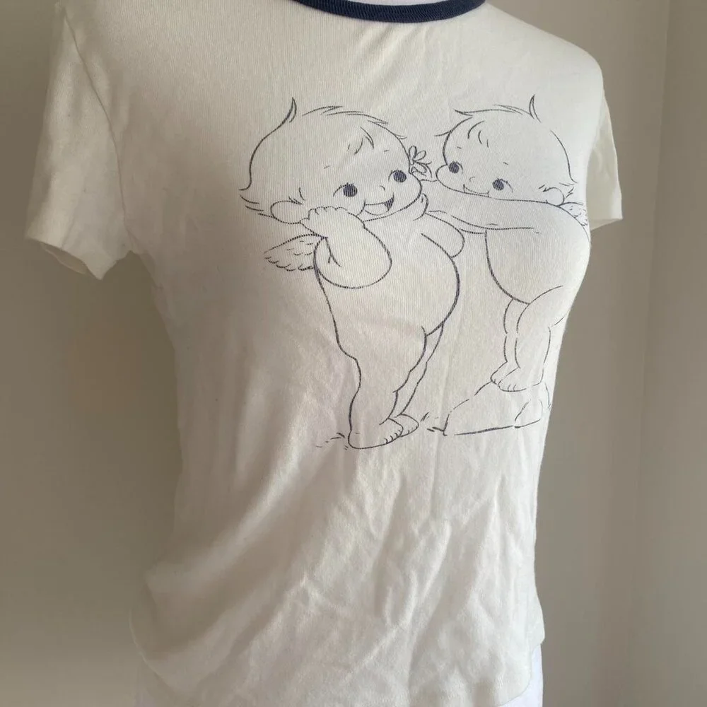 Brandy Melville rare kewpie cherub print tee - Picture 4 of 4